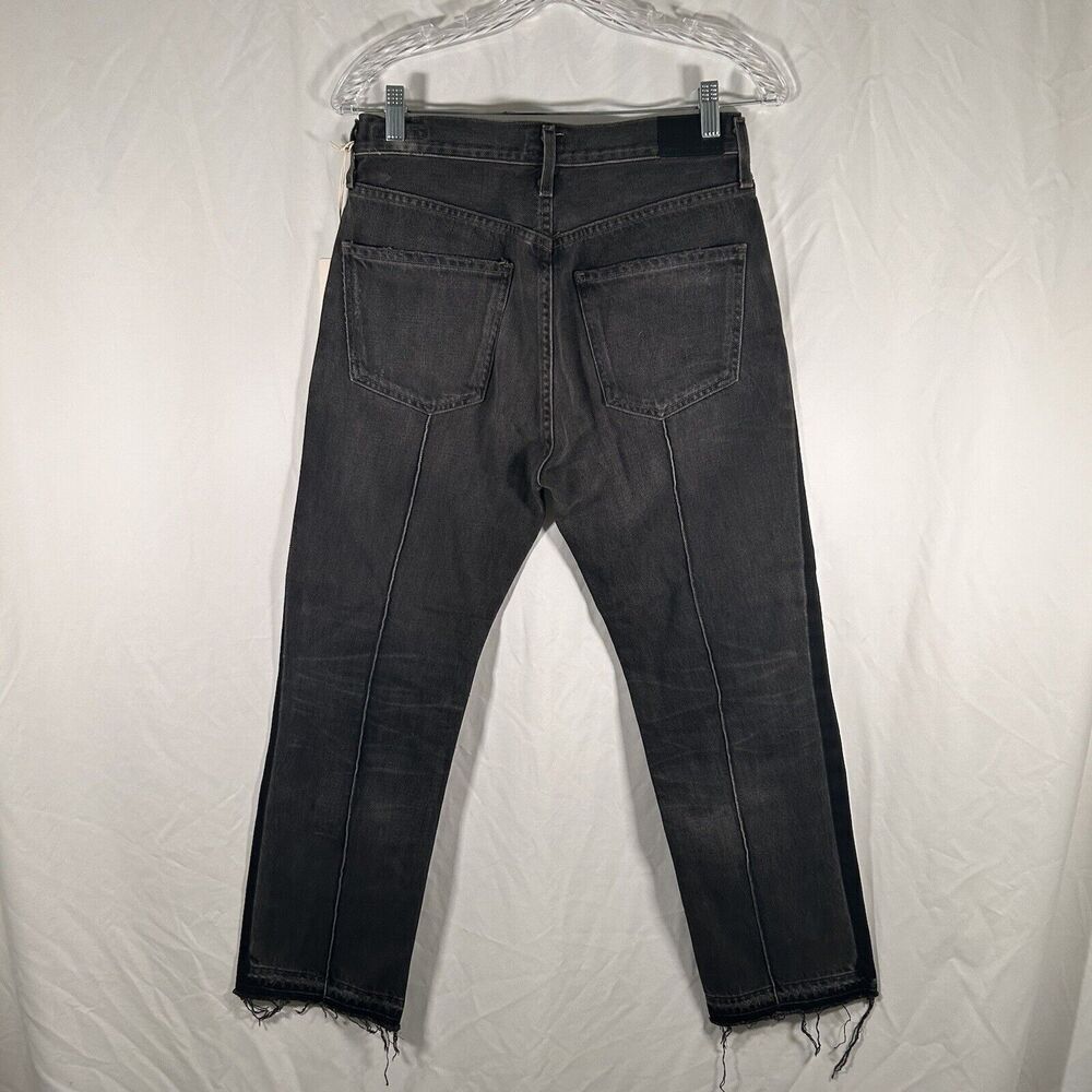 Citizens of Humanity Jeans Women's 27 Black Grey Button Fly High Rise Gia Ankle - Picture 9 of 13
